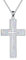 YFN Weiß Opal Kreuz Halskette Sterling Silber Kreuz Anhänger Schmuck Geschenke für Damen Herren
