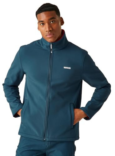 Regatta Homme Cera V Softshell Jacket Coquille Souple Pour, Moonlight Denim(Danger Red), M EU