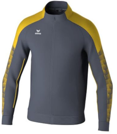 Erima Unisex Erwachsene EVO STAR Trainings jacke (1032416), slate grey/gelb, XXL