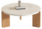 Generisch Runder Couchtisch aus Massivholz, Kleiner Wohnzimmer-Sofa-Beistelltisch, einfacher multifunktionaler Kombinationsset-Beistelltisch, Nachttisch im Wabi-Sabi-Stil (Farbe: A, Größe: 7