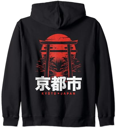 Kyoto Stadt Japan Torii Honshu Kansai Region Japanisch Kapuzenjacke