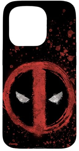 Marvel Deadpool Wade Wilson Icon Paint Splatter Case for iPhone 15 Pro