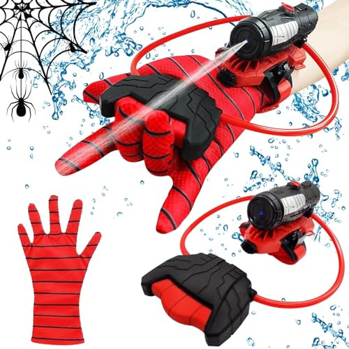 Pistola de Agua para Niños y Adultos, Pistolas de Agua Pequeñas de 10M de Larga Alcance, Water Gun Pistola Agua Launcher Glove, Piscina Juguetes para Batalla de Agua, Playa, Juego al Aire Libre