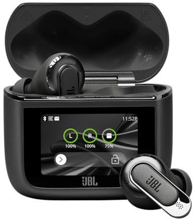 JBL Tour Pro 3 - True Wireless Noise Cancelling Earbuds with Smart Charging Case, Legendary Pro Sound with Hybrid Dual-Driver, Spatial 360 Sound with Head Tracking (Black)