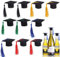 10 Stück Weinflasche Deko Doktorhut Form mit Quasten, Mini Doktor Bachelor Hut Abschlusskappen Studenten Hut Weinverschluss Kleiner für Graduation Party