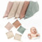 Auirshiky 10 Stück Baby Musselin Squares, 23x23 cm Baby Waschlappen Neugeborene, Weiche Baby Handtuch, Spucktücher Baby zum Füttern, Wischen und Waschen- Zufällige Farbe-100% Baumwolle