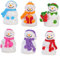 MERRYHAPY 6pcs Miniature Snowman Figurines Cute Micro Winter Ornaments for Christmas Decor Tiny Snowman Statues for Dollhouse Indoor Decoration