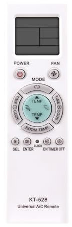 VINABTY KT-528 1028 in 1 Remplacer la télécommande Universelle pour AUX/Carrier/Sanyo/Panasonic/DAIKIN/Samsung/LG/Sharp/SANYO/Mitsubishi/PANASONIC/Toshiba/HITACHI/FUJITSU Air Conditioner