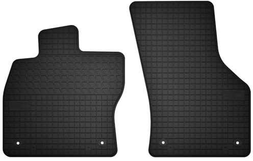 Wielganizator Automatten-Set – Passend für Skoda Kodiaq (2016-2024) – Gummimatten – Autozubehör – Auto Fußmatten – 2-teilig – Schwarz