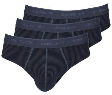 SCHÖLLER 3er Pack Herren Slip Baumwolle-Elasthan 10301-10302-415