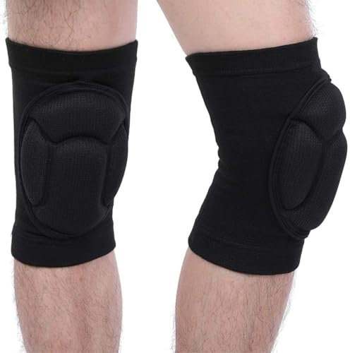 1 Paio Ginocchiere Protettive,Ginocchiere Lavoro,25MM Spugna Ginocchiere Protettive Comode Antiscivolo, Regolabili Ginocchiere di Protezione,per Giardinaggio, Pallavolo, Danza, Yoga, ecc,M