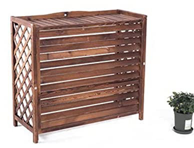 Rejilla de aire acondicionado exterior, cubierta protectora de unidad de aire acondicionado exterior de madera, cubierta de malla para aire acondicionado, cerca para aire acondicionado, cubierta pro