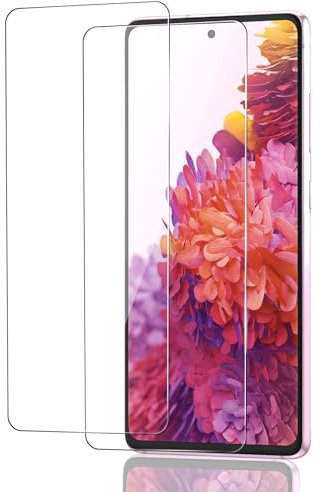 ICESPRING 2 Stück für Panzerglas für Samsung Galaxy S20 FE Schutzfolie, Fingerabdruck-ID Panzerfolie für Samsung S20 FE Folie, 9H Härte Schutzglas für Galaxy S20 FE Panzer Schutz Glas