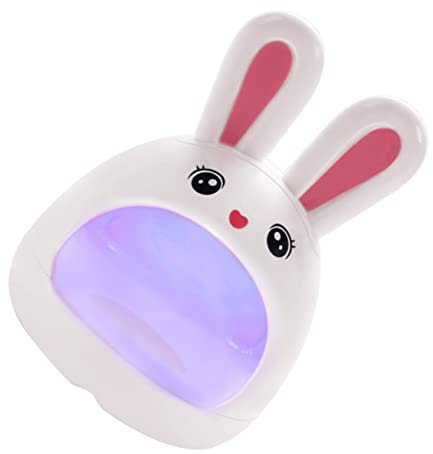 SAFIGLE Mini LED Nagellampe Für Gelnägel UV LED Lampe Für Schnelle Aushärtung Nagellicht Mit Rabbit Design Für Maniküre Und Pediküre Kompakt