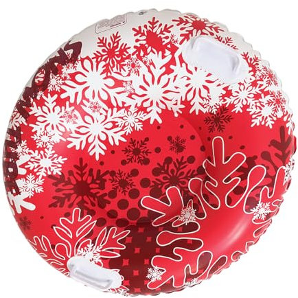 Aufblasbarer Schneeschlittenschlitten mit Griffen Aufblasbare Skiringe PVC Rodelschlauch Protable Winter Schnee Schlitten Spielzeug