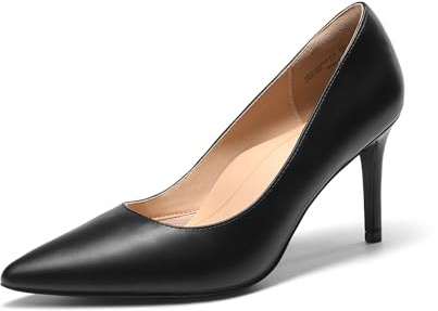 DREAM PAIRS Damen High Heels Spitze Stiletto Pumps | zum Hineinschlüpfen modische bequeme elegante Brautschuhe