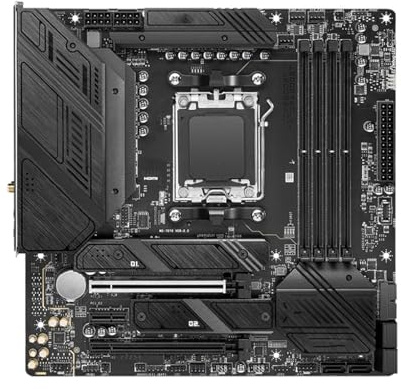 Placa Madre Placa Base Fit For MSI B650M mag Mortar WiFi Socket AM5 DDR5 256 GB M.2 NVMe Micro ATX Compatible con CPU Ryzen 9 7950X 8700G 7700