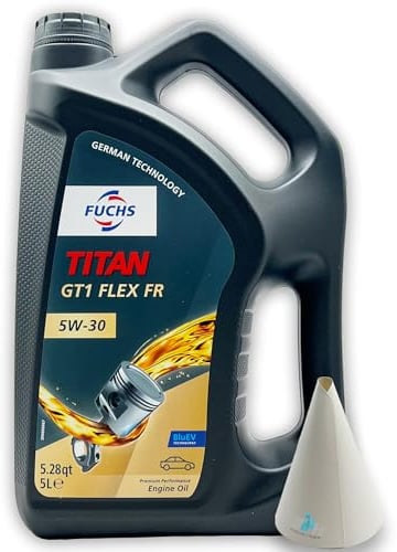 Fuchs Titan GT1 Flex FR 5W-30 | 5 L | kompatibel mit MB 226.52 | 229.51 | 229.52 | PSA B71 2290 | RENAULT RN17 | Motorenöl | Motoröl | Ölwechsel | Öl | SAE 5W30 |