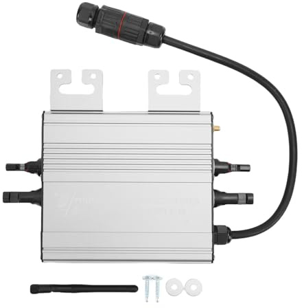 MechKit Solar Grid Tie Wechselrichter 800W mit WiFi, DC 20V auf 60V PV Module oder DC 36V/48V Batterie Eingang MPPT Mikro Wechselrichter, AC 180V auf 265V Ausgang IP65 Wasserdicht App Überwachung