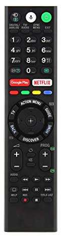 Replacement Remote Control Compatible for Sony KD-55XE8396 XE80 / XE83 LED 4K Ultra HD High Dynamic Range (HDR) Smart TV (Android TV)