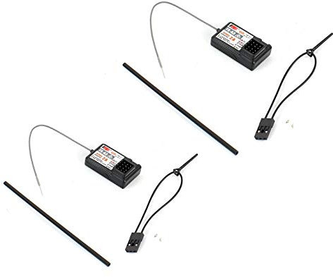 Flysky FS-A3 - Ricevitore 3 canali 3CH per trasmettitore Flysky GT2E GT2G GT2F 2,4 GHz segnale nero (2 pezzi)