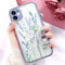 Tybiky iPhone 12 Case iPhone 12 Mobile Phone Case Dried Flowers Crystal Gel Protective Case Flower Bumper Ultra Thin Cover Shell Case for iPhone 12 Little Purple Flower
