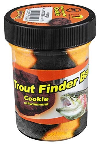 FTM Fishing Tackle Max Forellenteig Inh.50g schwarz/orange Cookie schwimmend