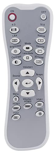 VINABTY New Remote Control Replacement fit for OPTOMA HD25LV HD25E HD2500 HD33 HD30 HB5951 DLP Projector Remote Controller