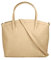 Cluty Handtasche Echt Leder Damen | Made in Italy, Kroko Umhängetasche, Business Shopper, Aktentasche mit Innenfächern beige | 021320