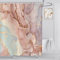 ASDCXZ Duschvorhang Marmor 180x180 cm, Modern Abstrakt Gold Orange Lila Marmor Optik Textur Waschbar Stoff Bad Duschvorhänge Polyester Textil Wasserdicht Duschvorhang für Badewanne mit 12 Hake