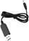 Liwinting DC a USB 9V Cable de Alimentación 5.5 x 2.1 mm DC Macho Enchufe Hueco Cable Adaptador para Ventilador Altavoz Bluetooth Luz LED Altavoz Router 1m Negro
