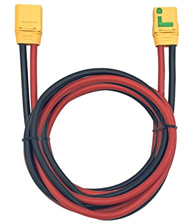 XT90S Anti-Spark Buchse zu XT90 Stecker Verlängerungskabel Kabel führen Silikondraht 10AWG für RC Lipo Akku FPV Drohne Großes Modellflugzeug (3m)