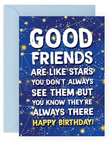 Central 23 Bestie Birthday Card - Friend Birthday Card Female Male Best Friend - Gifts For Men And Women - Comes With Fun Stickers