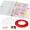 Large Clear Press on Nails Storage Box, Empty Press on Nails Packaging Box Set with Double-sided Adhesive Tape and 50 Arcylic Nail Display Stand Can Be Used to Store and Store Personal Items (large 1)