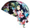 Cool4 Sommer Kopftuch Strand Bandana Meer Beanie Sonne Sonnenschutz Mütze Chemo Cap A04 (Navy asiatisch mit weiß roten Orchideen geblümt)
