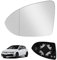 Spiegelglas Ersatz für Golf 7 MK7/7.5/GTI/R-line, Links Fahrerseite Beheizbar Asphärisch Umkehrlinse Rückfahrglas Spiegel mit Trägerplatte, Spiegelglas Glas für Golf Sportsvan 2016-2018
