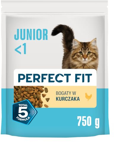 Katzenfutter Trockenfutter Junior <1 Kitten/Kätzchen Reich an Huhn 750g
