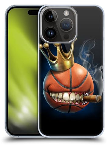 Head Case Designs Offizielle Tom Wood König des Basketball Monster Harte Rueckseiten Handyhülle Hülle Huelle kompatibel mit Apple iPhone 15 Pro