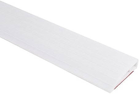 Yearninglife Door Threshold Ramp, Kerb Ramp, 100 cm Transition Profile, Non-Slip Ramp 2 cm High, Width: 8 cm, Suitable for Indoor and Outdoor Use, Bathroom, Door, Supermarket, Garage (White)