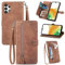 JayModCase Funda para Samsung Galaxy A13 4G, Tipo Cartera Cuero Flip Carcasa Protectora, con Ranuras para Tarjetas Cierre magnético función Atril Estuche para Samsung A13 4G - Marrón