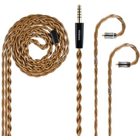OurLaura IEM Cavo: 16.6AWG Triple Composite British High Conducibilità Copper in Ear Monitor Cable, auricolare Upgrade Cable for ZS10 PRO