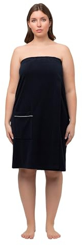 Ulla Popken Damen große Größen Übergrößen Plus Size Bodyforming-Unterhemd, breite Träger, Rundhals Nachtblau 50+ 790812139-50+