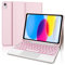FOGARI Teclado con Touchpad para iPad 11 Generación A16 2025/10 Generación 10.9 2022, Funda con Español Ñ Teclado para iPad A16 11/10 Generación Retroiluminado con Trackpad, Rosa