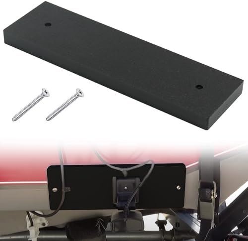 Ahuliao Boat Transducer Mounting Plate Transom Saver Mount Board Stern Saver Mounting Block Marine Transducer Mounting Bracket for Fish Finder & Sonar 12 X 3.5 X 0.75 - Black