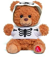 Trudi Marlon Bär Halloween Geist Plüschdekorationen Halloween Spiele, Geschenkidee | 8x10x5cm Größe XXS | Spooky Season | Modell 15811