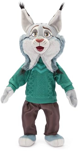 Disney Store Official Zootropolis Pawbert Lynxley Plush – 45cm Soft Toy Inspired by Zootropolis 2 – Woodland Lynx Character with Zigzag Sweater & Forest Trousers – Collectible Disney Plush