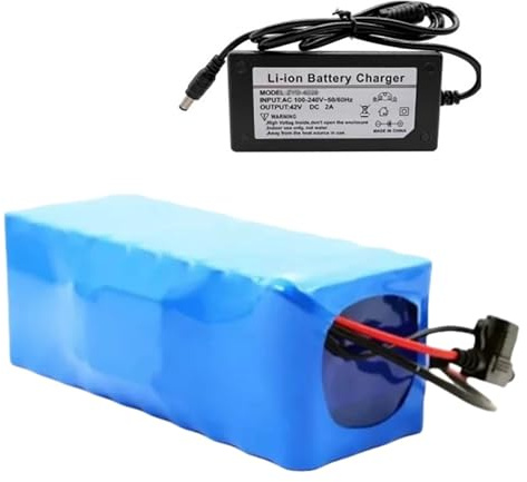 36V 14Ah Electric Scooter Battery, Electric Bicycle Battery with Charger, E-Bike Lithium-Ion Battery Pack for Ebike Motorcycle, Go-Kart, Scooter (36V 14AH),XT60+DC