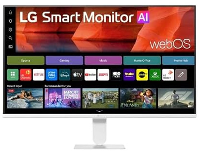 LG Smart All-in-One Monitor 27U511SB-W.AEU | U5 Series (2026) | 27 Inch | 16:9 IPS Monitor | 120Hz | 5ms (GtG) | FHD 1920x1080 | sRGB 99% | WebOS with Streaming App usable without PC
