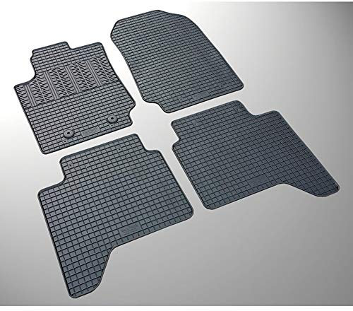 Satz Gummimatten kompatibel mit Ford Ranger 2012- (4-teilig + Montagesystem)