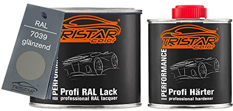 TRISTARcolor RAL 7039 Quartzgrau 2K Autolack glänzend 0,75 Liter / 750 ml Dose inkl. Härter